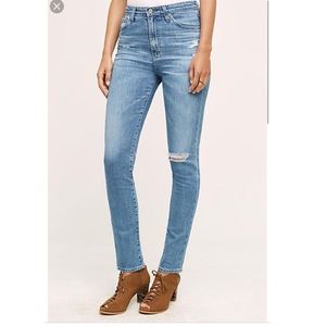 AG Ultra-High waisted Skinny Denim- Sophia Sz 28